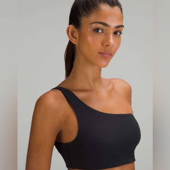 Lululemon Ribbed Nulu Asymmetrical Yoga Bra A/B Cup - Picture 1 of 5